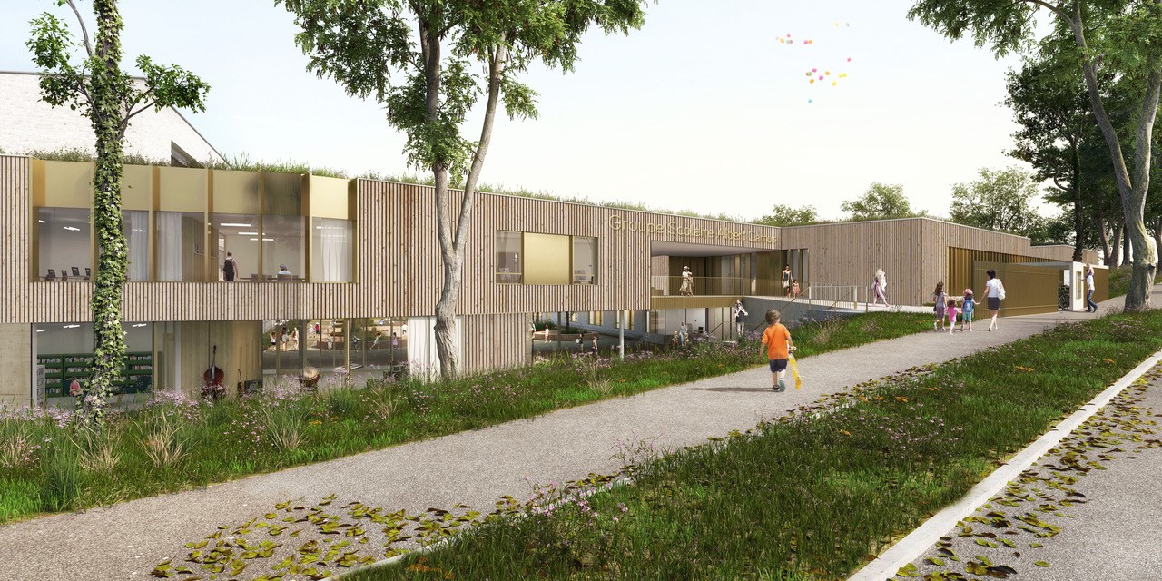 Perspective Groupe scolaire CAMUS Groupe Scolaire CAMUS, Aménagement, Restructuration, Construction