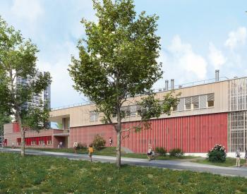 Rénovation urbaine du quartier des Coteaux, Plan école de la ville de Mulhouse, Restructuration et extension Groupe scolaire Peupliers, travaux, aménagement